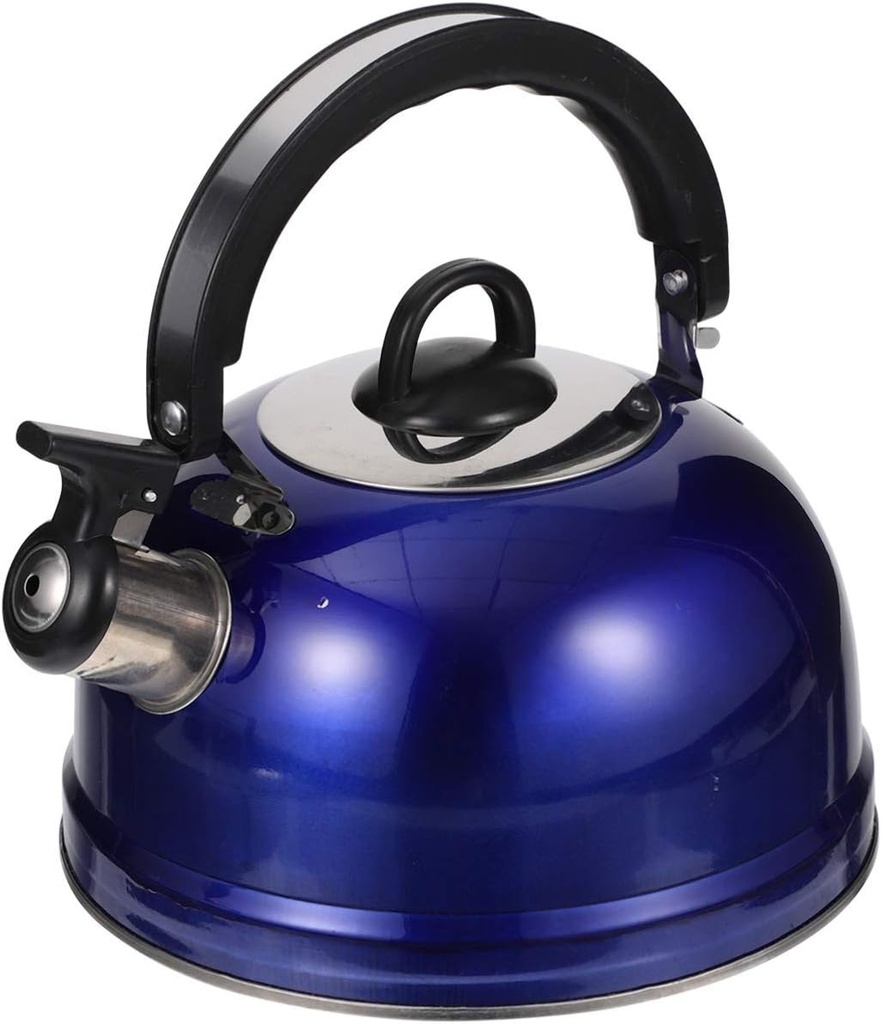 Espresso Machine Whistling Stainless Steel Boil Water Kettle Stovetop Sounding Kettle Hot Water Teapots Gas Stove Kettle for Home Kitchen 1.2L Tea Pot Teapots(Color:OneColor)