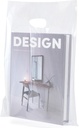 100 Clear Plastic Bags With Handles 9"x12" Perfect for Merchandise And Retail 1.5Mil Thick Clear Gift Bags With Handles