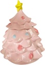 Generic Christmas Tree Candy Jar Cookie Container Decorative Cute Cartoon Candy Storage Jar Gift Box for Wedding Holiday Home Desktop, Pink