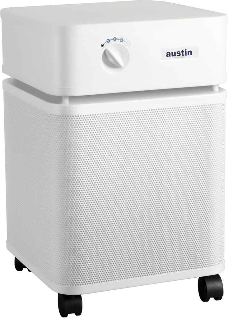 Austin Air HealthMate Standard Air Purifier, White - Advanced 4- Stage Filtration Air Purifiers For Home with Activated Carbon & Zeolite - Ideal as Air Purifiers for Bedroom, Model B400