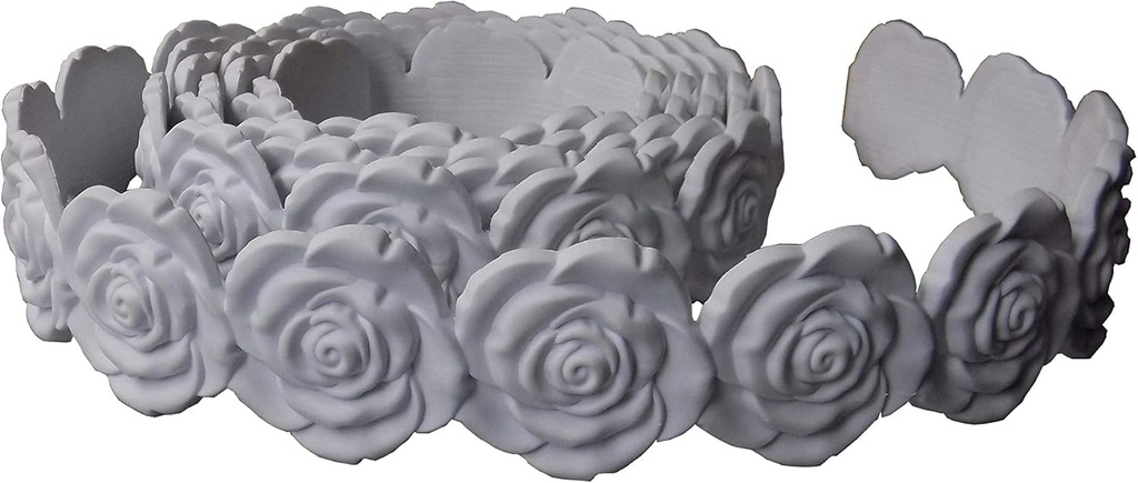 3D Zhangbl Flexible Crown Molding Overdoor Window Wall Furniture Decorative 2.1 inch (5.4cm) Width x 0.35" Thickness (2.1" x 115")