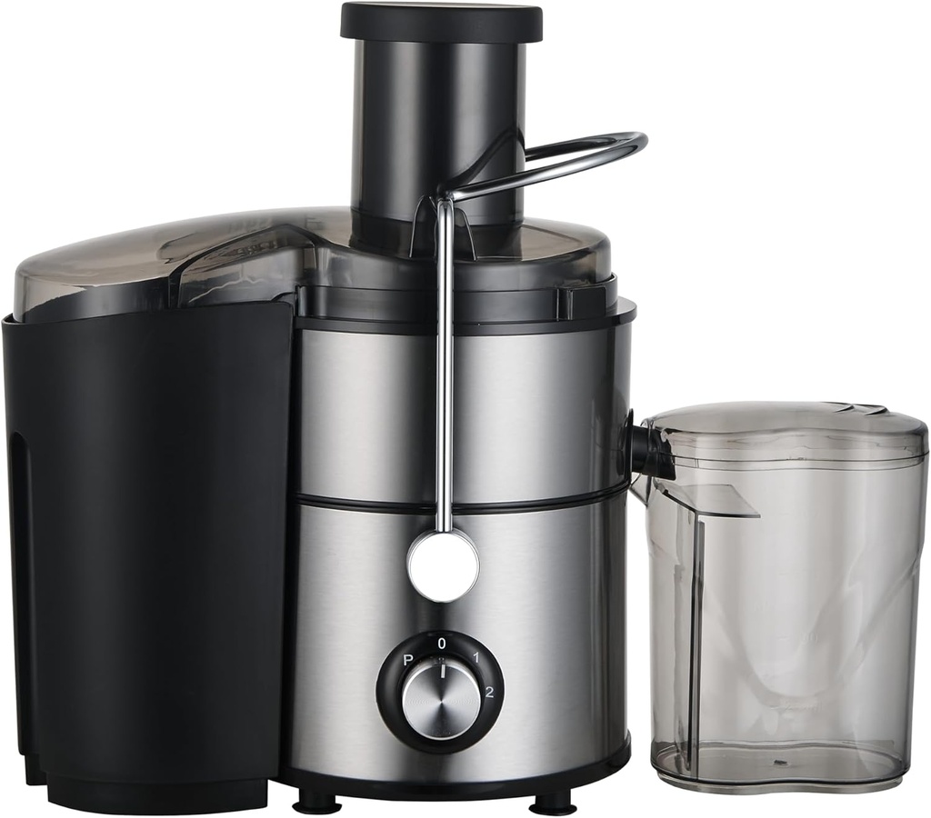 Vasitelan Juicer Machine, 900W Centrifugal Juicer Extractor with Wide Mouth 3” Feed Chute for Fruit Vegetable, Easy to Clean, Stainless Steel