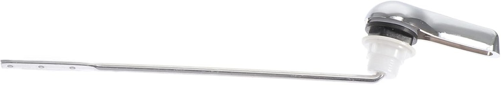 Uonlytech Retro Front Mount Toilet Flush Lever Silver Press Button Handle Easy Install Smooth Surface Household Bathroom Replacement for Elderly