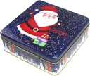 Square Christmas Cookie with Lids Tin Multipurpose Containers, Santa Claus Cookie Tins, Festive Cookie Tins for Gift Giving & Holiday Treats – Perfect Holiday Gift & Festive Decor (Purple)