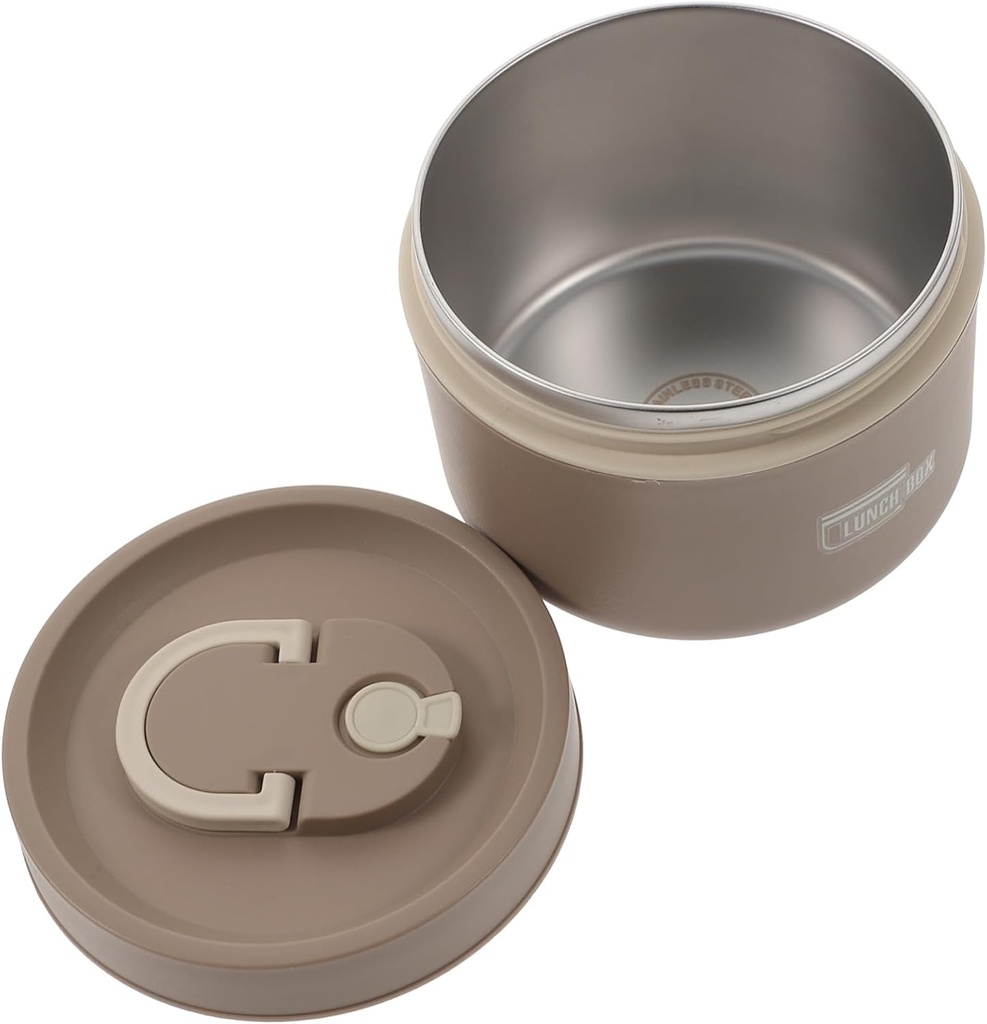 ABOOFAN Insulated Stainless Steel Soup Bowl with Lid Large Thermal Bento Lunch Container for Hot and Cold Food Reusable Food Box for Office and Travel