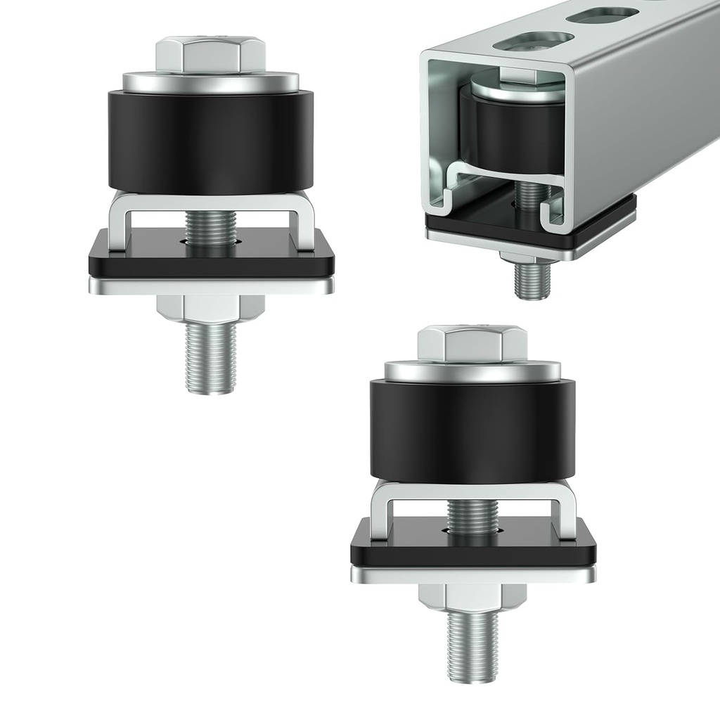 SKTREX Anti-Skid designTrolley Roller Wheels Limit Trolley Assembly Positioning for Unistrut Strut Channel with 1-5/8" Wide and All 1-5/8" or Taller Strut Channel Pack of 2