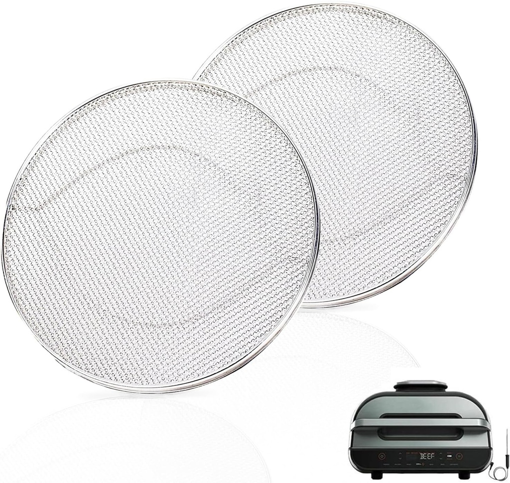 2PCS Replacement Splatter Shield for Ninja Foodi FG551,Foodi Grill Air Fryer Accessories,6-in-1 Indoor Grill for FG550, BG500A, DG551