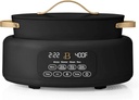 Beautiful™ 10-in-1 Electric Multi-Cooker, 6 Quart – Black, by Drew Barrymore, Slow Cook, Sauté, Steam, Rice, Pressure Cook, Sear, Warm & More, Programmable Digital Display, Dishwasher-Safe Pot