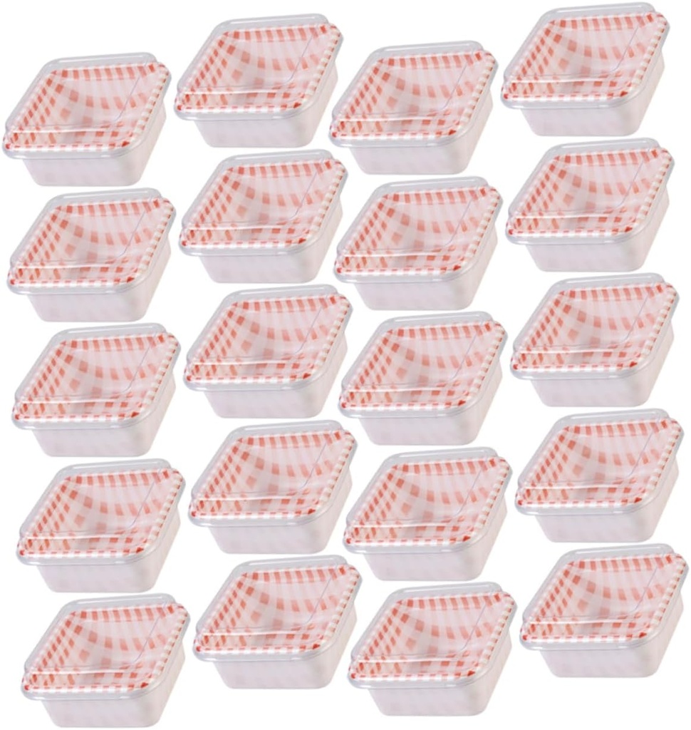 OUNONA 50 Pack Small Cake Boxes Treats Cookie Jars for Giving Compact Party Cupcake Boxes Compact for Cookie Sweet Case for Home