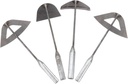 4pcs Garden Hoes Portable Hand Hoes Weed Remover Tool Multipurpose Gardening Supplies Sturdy for Weeding