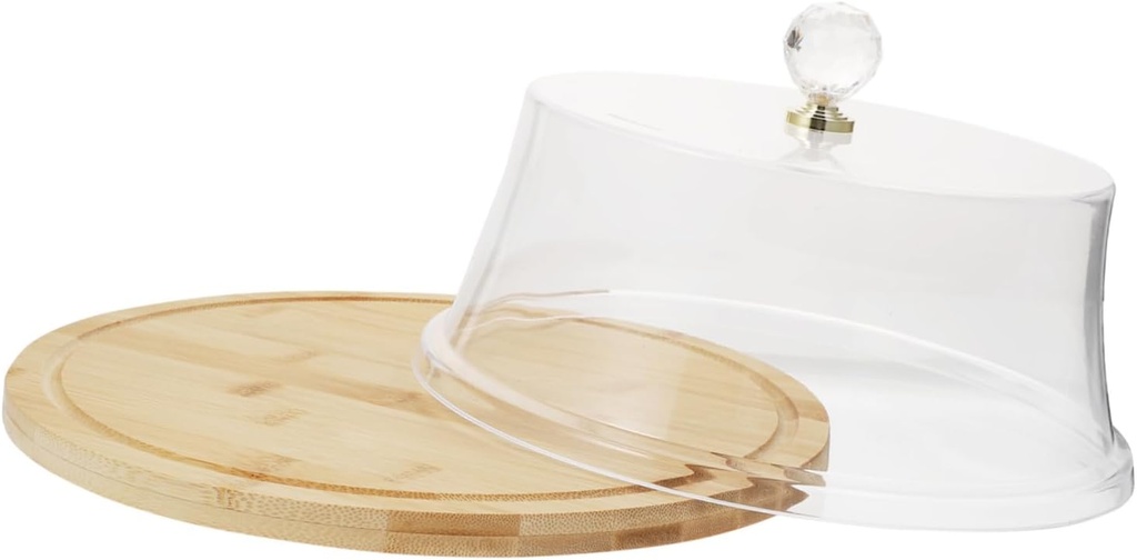 Bamboo Cake Cover Lid Food Display Cover for Wedding Decorations Cake Carrier Lid