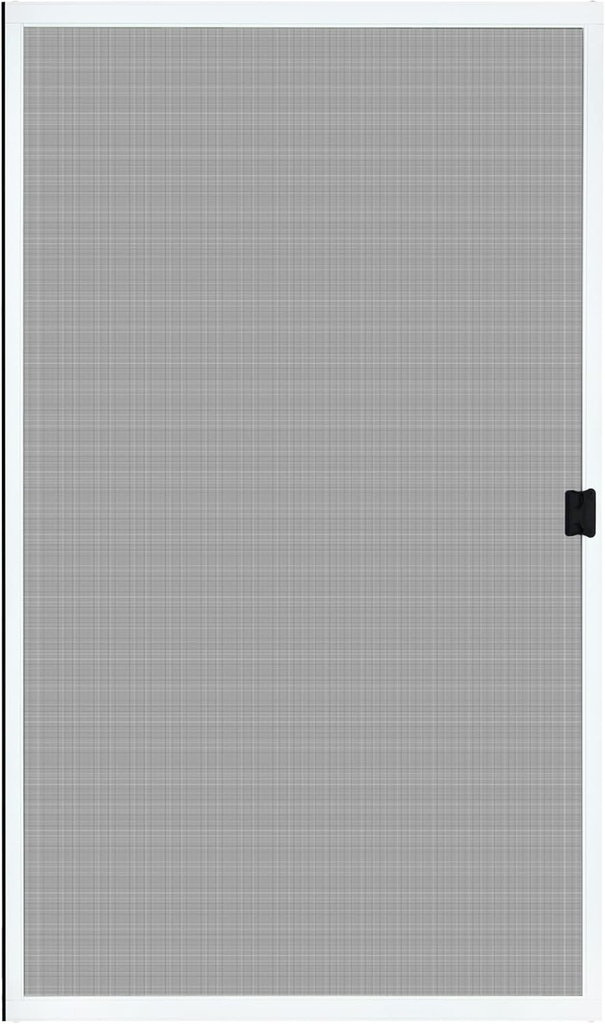 K.D. Heavy Duty Galv.Steel Sliding Patio Screen Door Kit - 1-7/8" Frame Mosquito Proof for Patio Backyard Kitchen and Bedroom (White, 36''x96'')