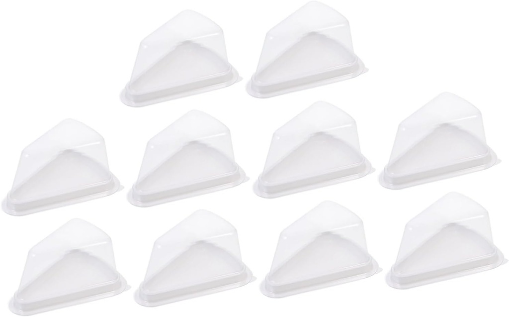 Sanitary Cake Slice Boxes for Bakery Catering 50pcs Triangle Cake Containers