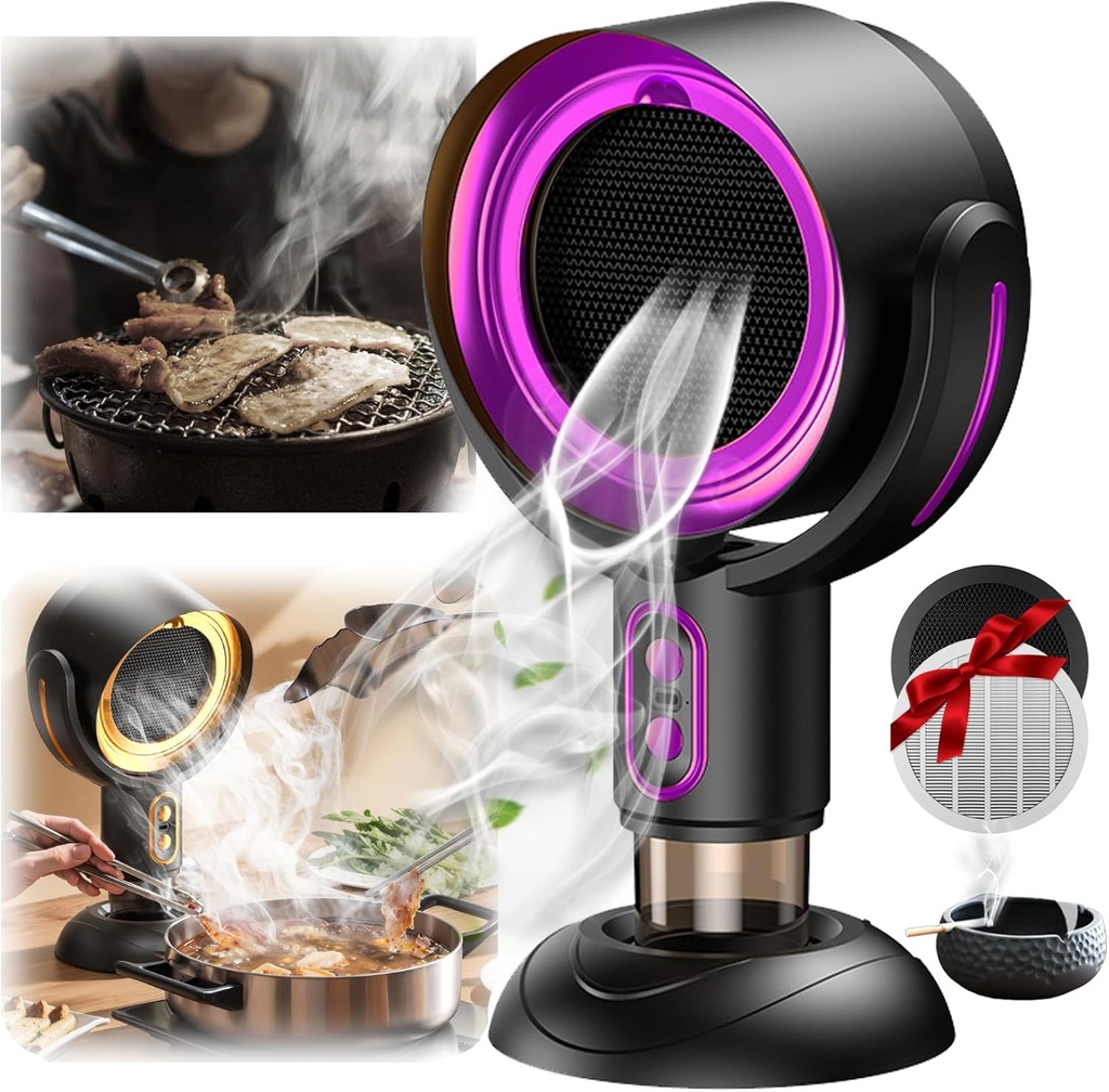 Puff Chill Fan For Smoking, Akafinds The HighFan, The Highfan For Smoking, Puff Chill Smoking Fan, 15° Adjustable Angle, Smoke Away Purifier Fan for Smoking Indoors (#B, Plug In)