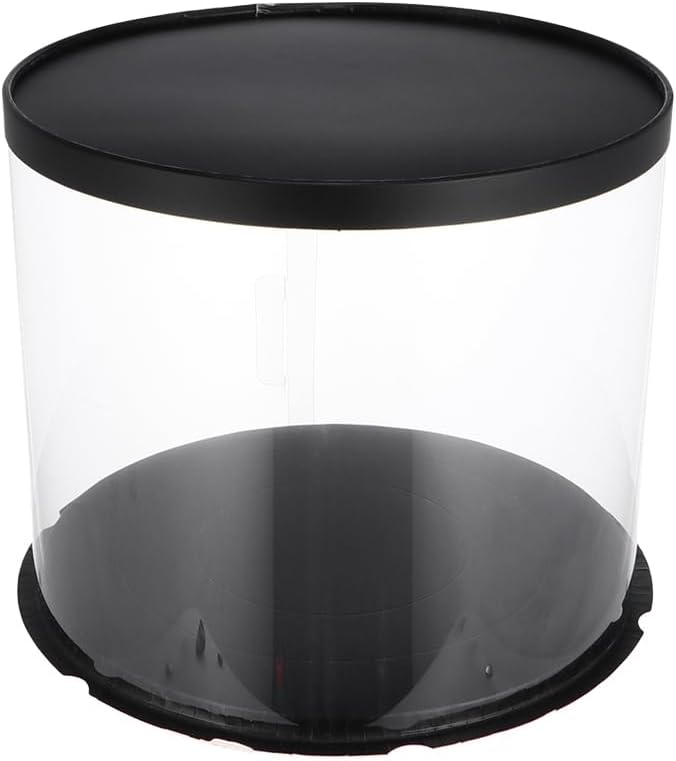 PRETYZOOM Cake Boxes Clear Container Cake Storage Container Holder with Cover Wedding Carrier Cheese Transport Case Birthday Pie Carrier Food Crisper Triple Stand