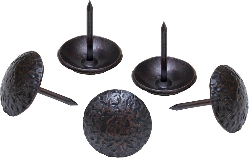 decotacks® Leather Upholstery Nails/Tacks 3/4" - 100 Pcs [Dark Antique Copper, French Natural] DX5918DAC-100