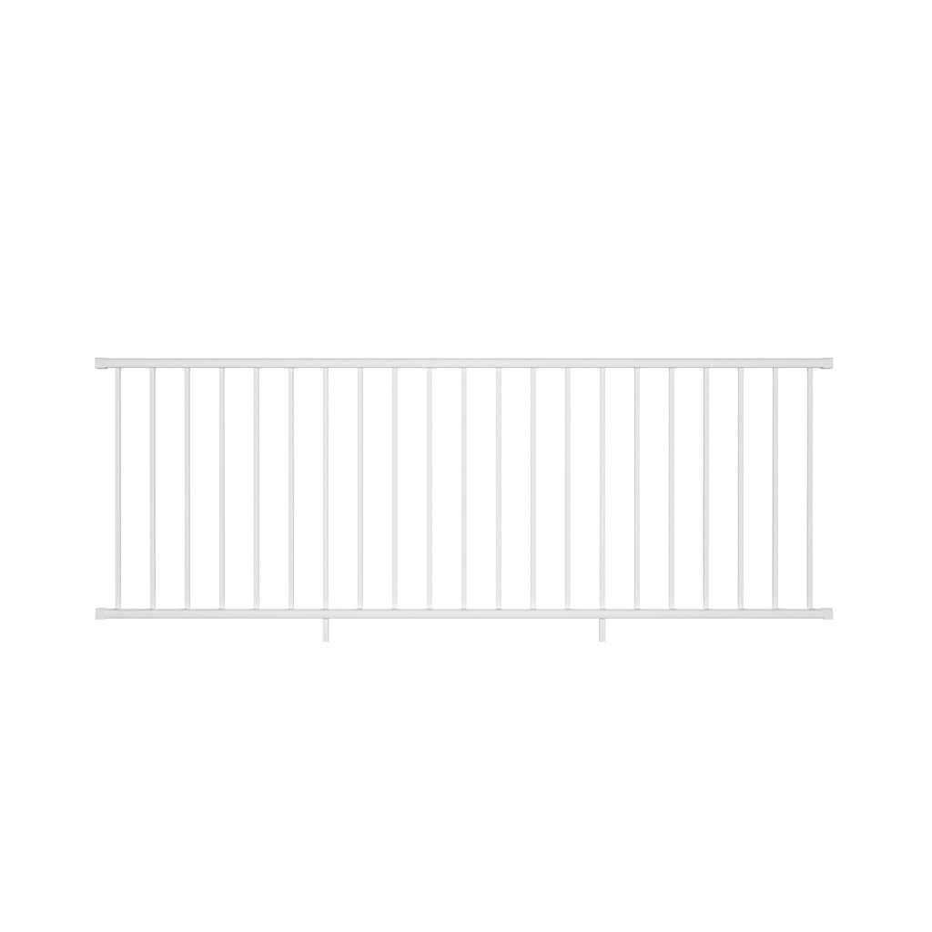 Deckorators 8 ft. x 36 in. Textured White Aluminum Line Rapid Rail Kit