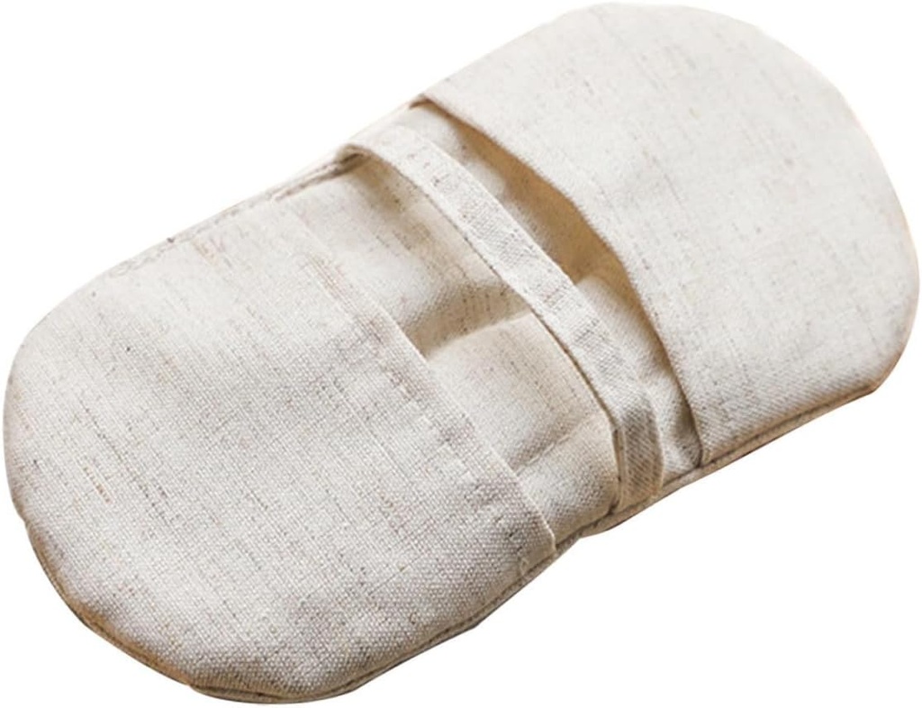 Zerodeko Heat Resistant Pot Glove Japanese Style Kitchen Oven Mitts for Cooking and Barbecue Flexible Cotton Linen Baking Mitts for Scald Protection and Microwave Use and Comfortable
