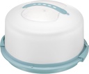 Tribello Extra Large Cake Storage Container, Cake Carrier With Handle Holds Cake 12 X 12 X 5 (Blue)