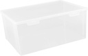 Cabilock Bread Storage Box 30.3x21.6x14cm Sturdy Plastic Toast Canister Lid for Kitchen Countertop Organization for Home Food Storage