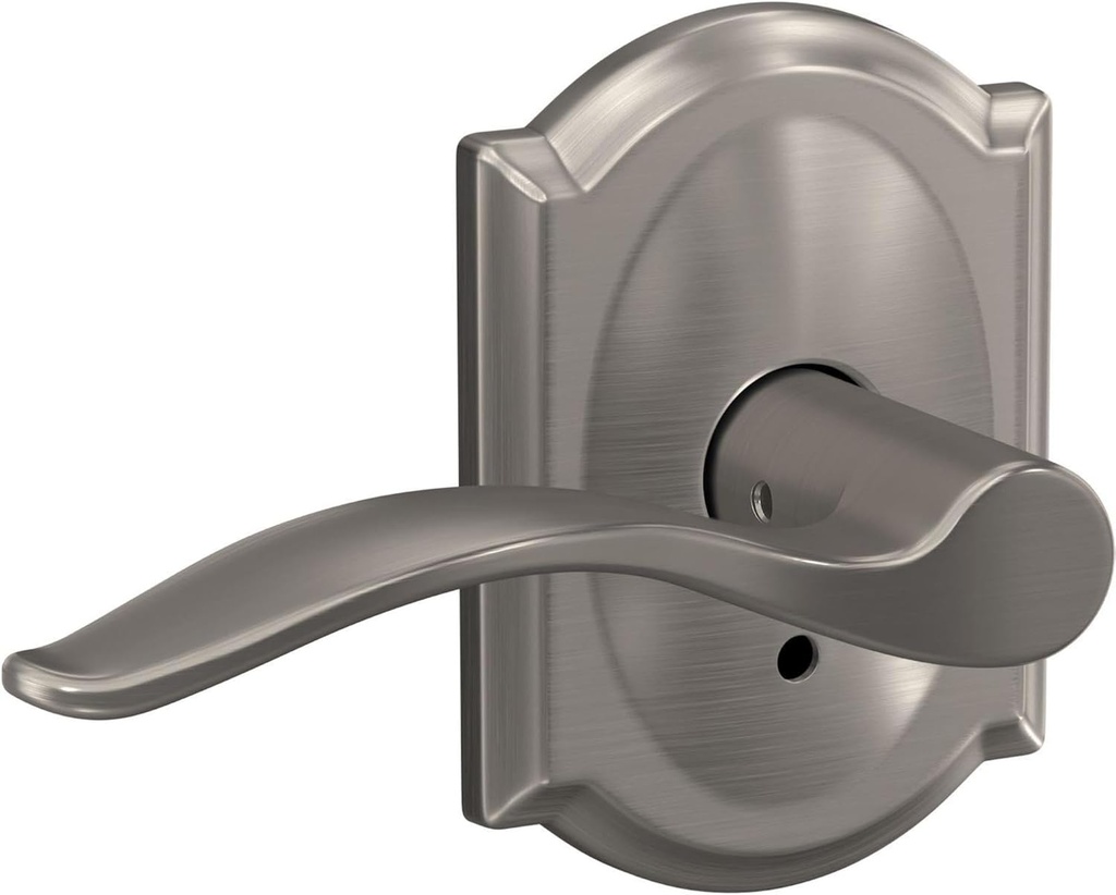 Schlage FC21PEN619CAM Schlage FC21-PEN-CAM Custom Pennant Passage or Privacy Door Lever Set with Camelot Trim