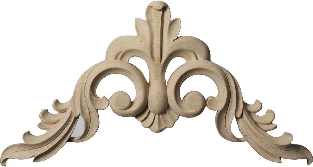 Ekena Millwork ONL08X08X00MOAL Medium Monique Corner Wood Onlays, 8" W x 8" H x 3/4" D, Alder