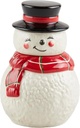 Mud Pie Mini Christmas Cookie Jar, Snowman, 5" x 3 1/4"