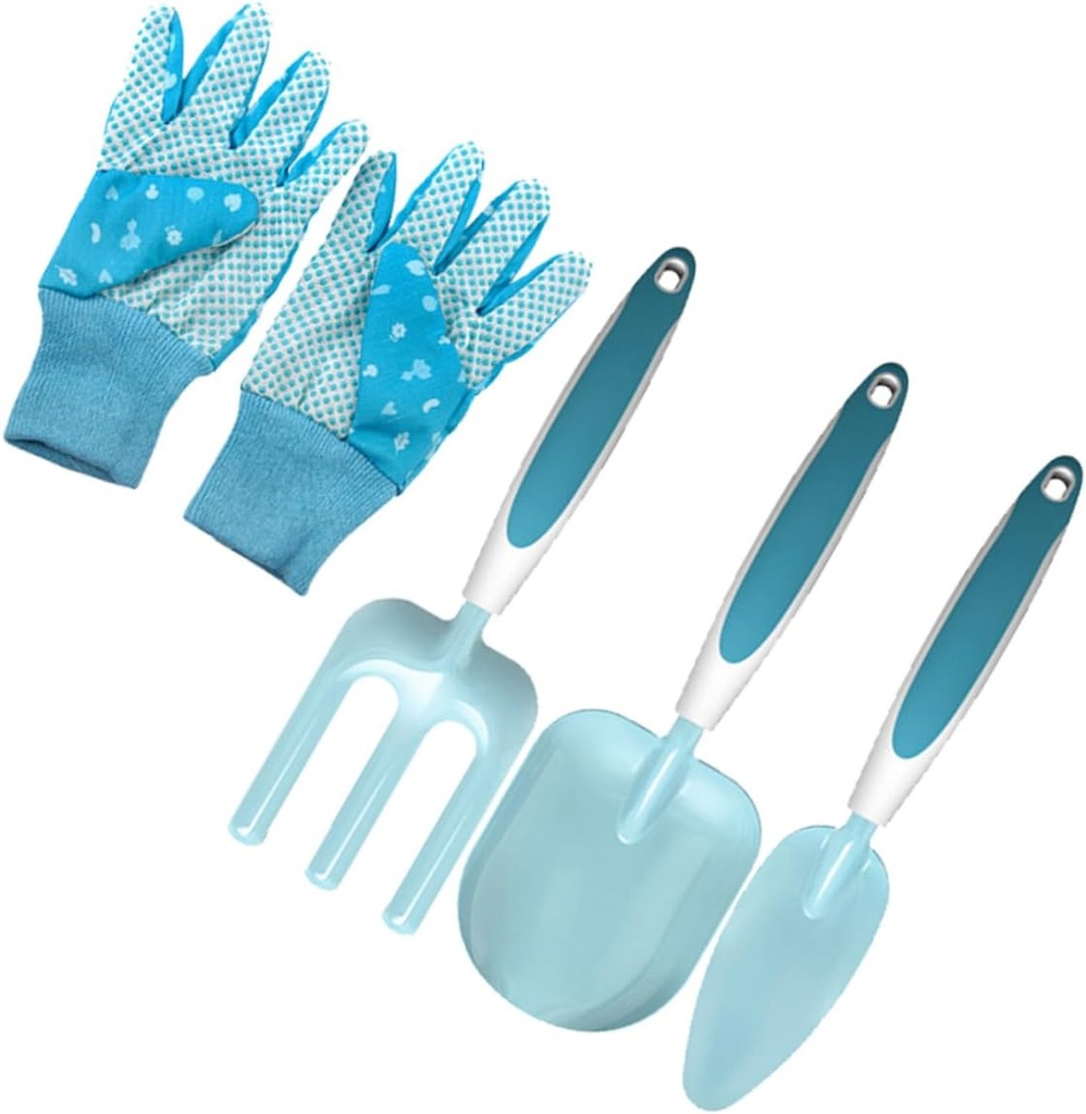 1set Gardening Hand Tools Metal Garden Trowel Rake for Boys and Girls Compact and Lightweight Gardening Equipment for Planting Transplanting and Cultivating