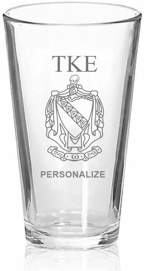 Greekgear Tau Kappa Epsilon TKE Mixing Glass Transparent