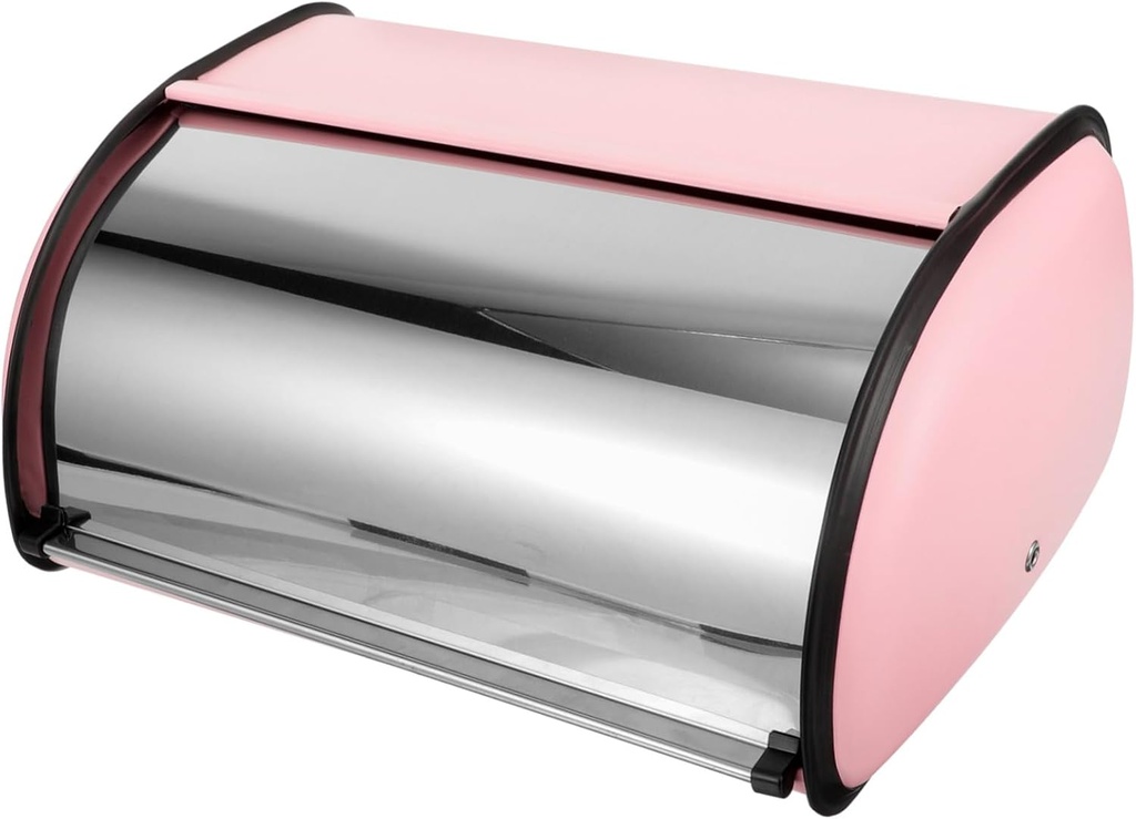 LIFKOME Metal Bread Box for Kitchen Storage Bread Holder Mirror Finish for Countertop Snacks and and Easy to Clean
