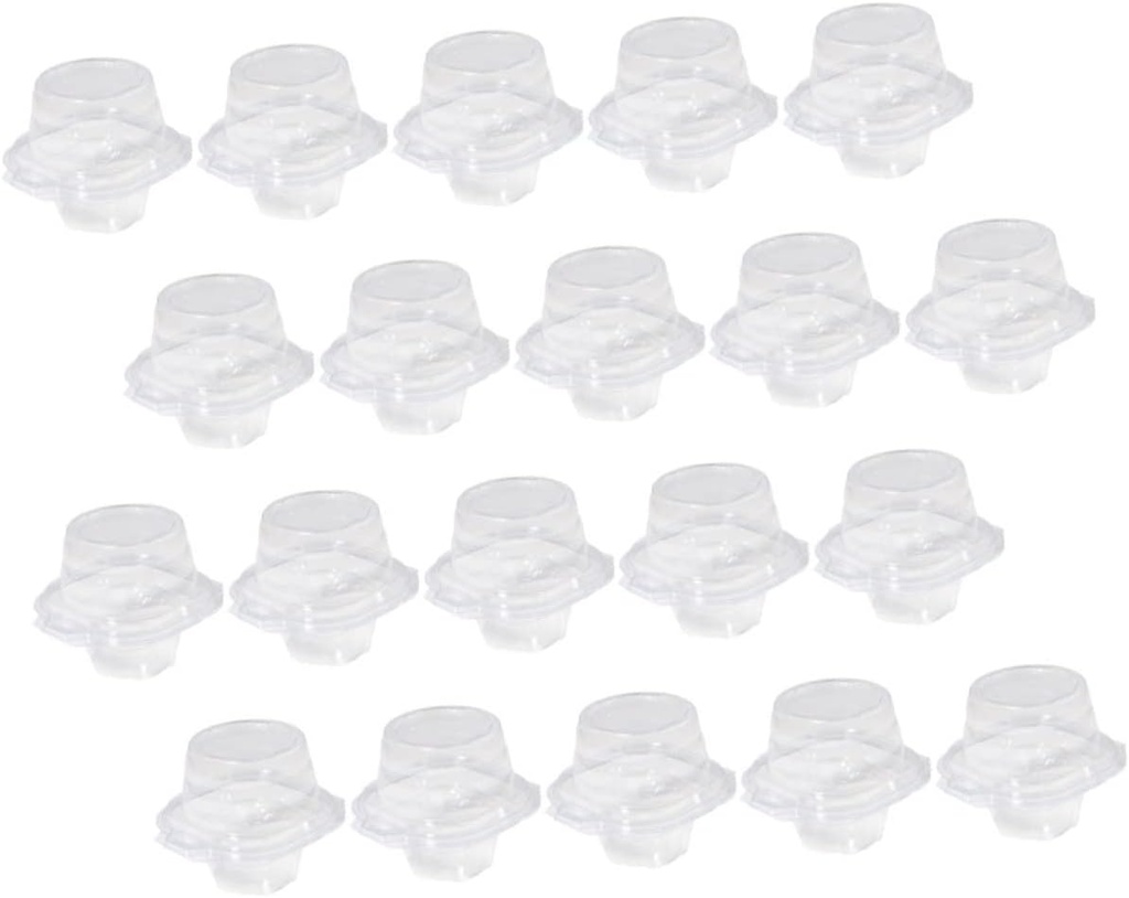 Garneck 20pcs Clear Individual Cupcake Containers Versatile Muffin Packing Boxes for Desserts Easy to Assemble Food-safe Packaging for Birthdays Weddings and Celebrations