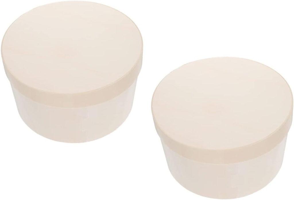 2Pcs Round Cake Box Portable Baking Packing Box for Cheesecake and Desserts for Weddings Birthdays and Special