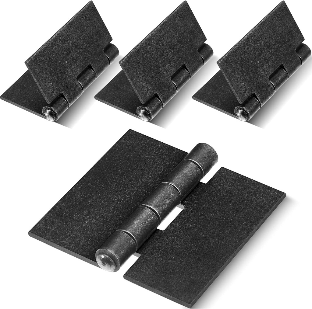 3 Heavy Duty Weldable Hinges 12 Ga Welding Long Lasting Steel Butt Hinge Corrosion and Rust Resistant Metal Weld on Hinges for Trailer Door Gates (4 Pcs)