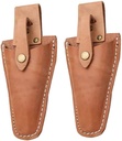 Pruner Holster Leather Hand Pruner Sheath Garden Pliers Scissors Holder with Snap 2PCS