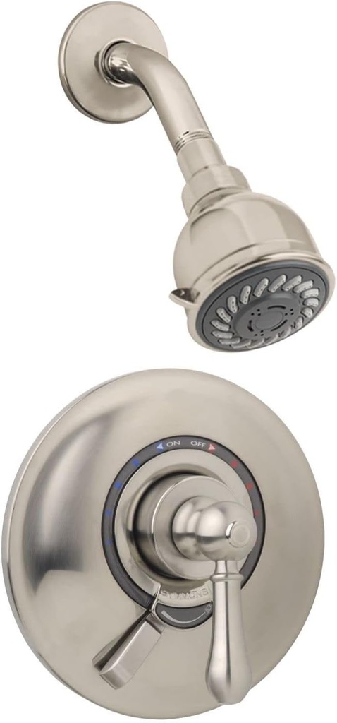 Allura Single Handle 2-Spray Shower System with VersaFlex™ Integral Diverter in Satin Nickel (Valve Included)