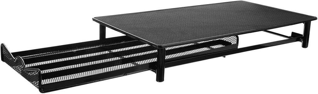 Metal Drawer Coffee Capsule Storage Box 4-Row Organizer for 40 Capsules 4cm Wide Compartments Sturdy Coffee Holder for Kitchen Counter