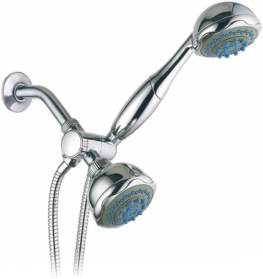 24-setting 3-way Shower Combo, Chrome, Single