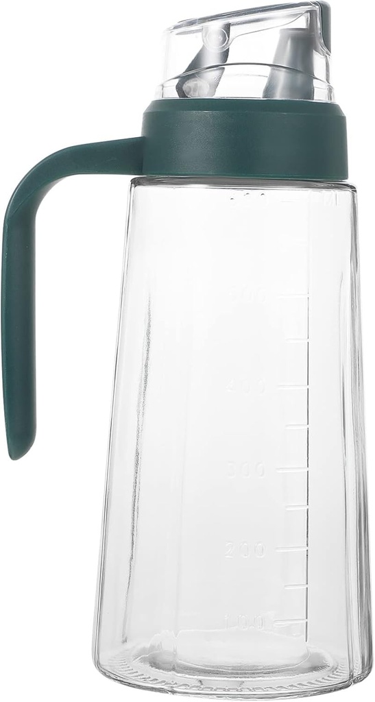 Hemoton 1pc -open Glass Oil Dispenser Bottle for Kitchen Automatic Seasoning Container for Sauce Vinegar and Cooking Oils and Convenient