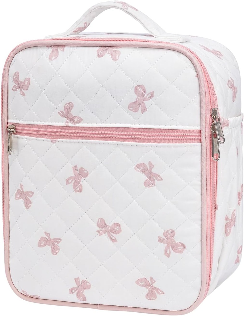 Lunch Box for Women,Adult Small Lunch Bag,Reusable Insulated Lunch Box,Quilted Portable Lunch Bags