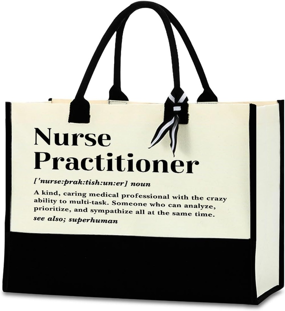Nurse Practitioner Gifts for Women Tote Bag - Nurses NP Week Graduation Appreciation Gift for Female Nurses
