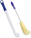 2pcs 40cm 12" Long Bottle Washing Brush Coffee Tea Wineglass Mug Glass Cup Cleaner Cleaning Tools Set