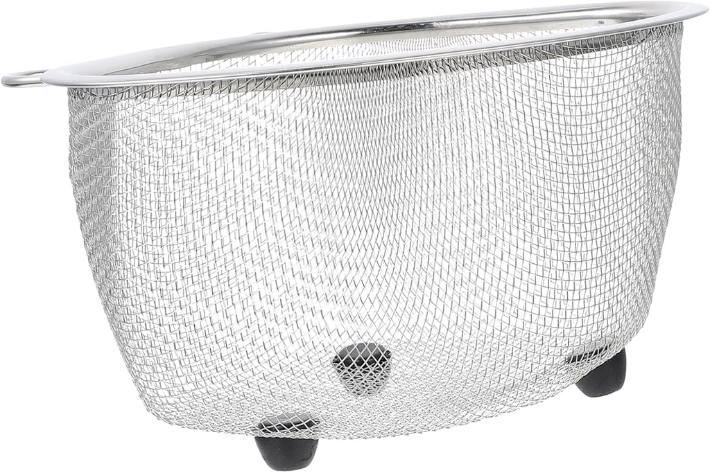 Ciieeo 3pcs Stainless Steel Triangular Draining Basket Kitchen Sink Storage Holder Corner Hanging Shelf for Bathroom and Kitchen Compact and Versatile Design for Fruit Vegetables and