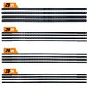 Mutt Tools Premium 6-1/2 inch Coping Saw Blades for Woodworking - Professional Grade Carbon Steel Replacement Blades - 16 Pack Set - Precision Cutting for DIY Projects