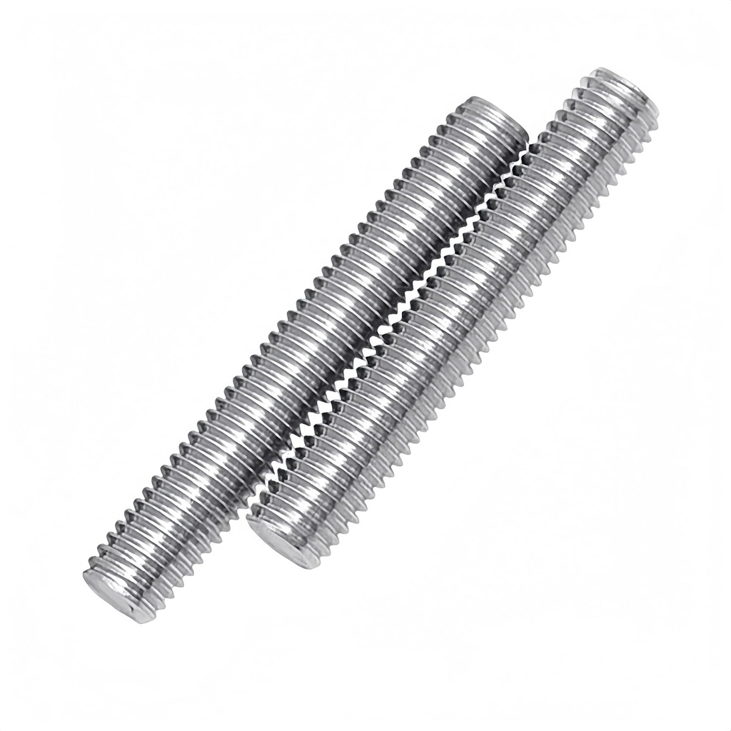 M6x 25mm Fully Threaded Rod 1mm Thread Pitch 304 Stainless Steel Right Hand Threaded Rods Bar Studs 20 Pcs