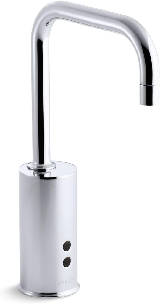 KOHLER K-7518-CP Hybrid Gooseneck Touchless Deck-Mount Faucet, Polished Chrome