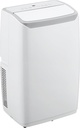 GlowSol 12,000 BTU Portable Air Conditioner with 3-in-1 Cooling, Dehumidifier, and Fan Functions, Covers up to 550 Sq.Ft, Quiet Operation, Remote Control and Digital Display Included，White