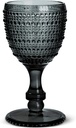 Abbott Collection Pebble Finish Goblet, 6.5 inches high, Grey