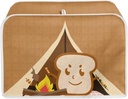 Funny Cartoon Toaster Print 2 Slice Toaster Cover Small Kitchen Appliance Bread Maker Dust and Fingerprint Protection