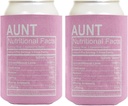 Aunt Gifts For Women Aunt Nutritional Facts 2-Pack Can Drink Thermocoolers