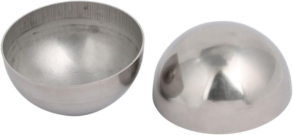 uxcell 76mm OD 1mm Thickness 304 Stainless Steel Hollow Half Round Railing Balls 2pcs